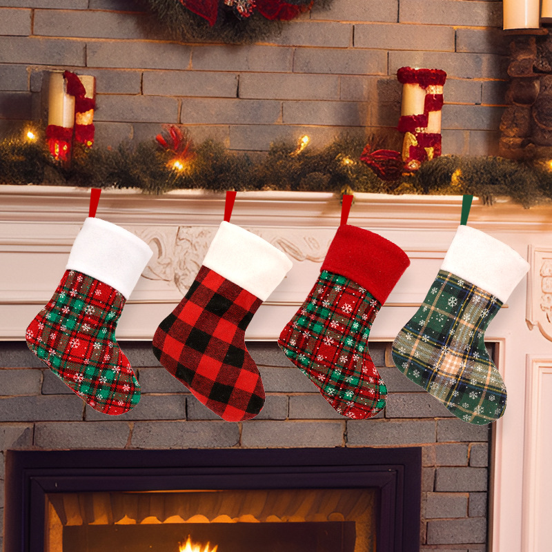 Christmas Stocking Hanging - 10 pezzi: decorazioni natalizie per ciondoli